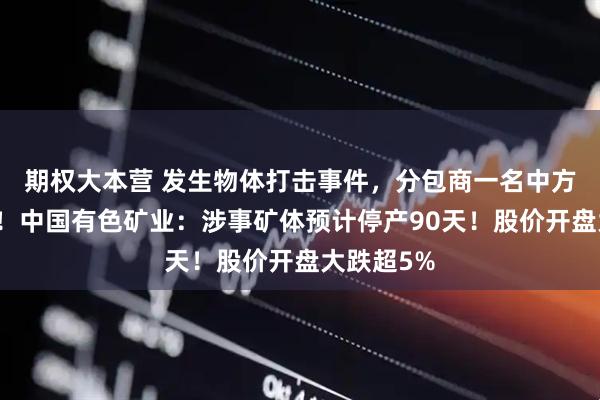 期权大本营 发生物体打击事件,分包商一名中方员工身亡!中国有色矿业:涉事矿体预计停产90天!股价开盘大跌超5%
